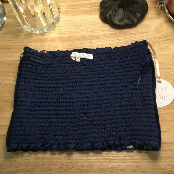 MORE TO COME Savannah Crop Top in Blue Multi Color Size Medium - Picture 6 of 6